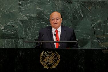 President Abdrabu Mansur Hadi of Yemen is due to meet UN Secretary General Antonio Guterres Reuters 