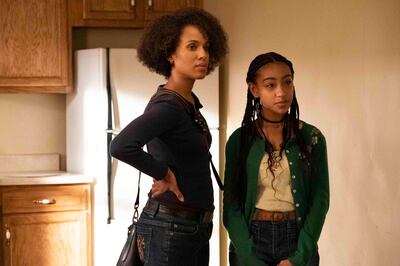 Kerry Washington (left) and Lexi Underwood in Little Fires Everywhere. Courtesy Hulu