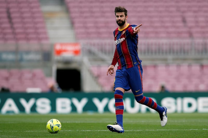 Gerard Pique 6 - Put his hands behind his back when one on one with Santi Mina but the Celta striker simply fired the ball past him and into the net. Didn’t reflect well on Pique. Did well to win header towards Araujo in front of goal on 60 minutes. Taken off five minute later. Better passing accuracy than any player on the pitch, but a night to forget. EPA