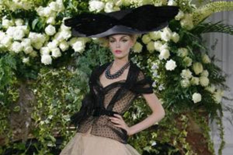 A Christan Dior creation at the haute couture shows in Paris.