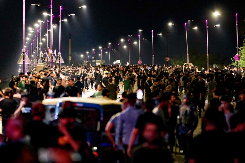 On Friday afternoon, thousands protested peacefully in Iraq and other Muslim-majority countries. AFP