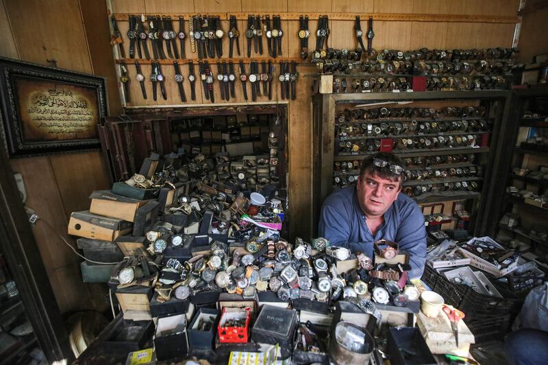 Abdelkarim began fixing watches at the age of 11, after the death of his paternal grandfather, who opened the store in the 1940s. AFP