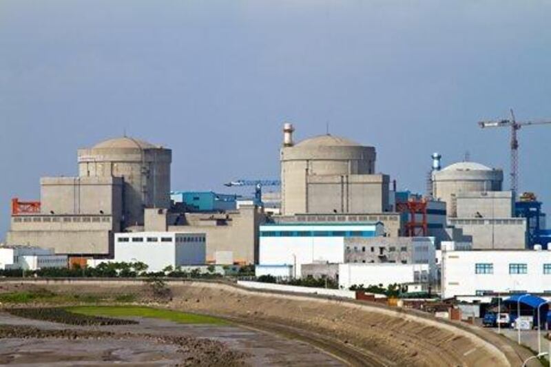 The Qinshan nuclear power plant in Haiyan, Zhejiang province. China plans to build dozens of nuclear power plants despite questions over safety. AFP