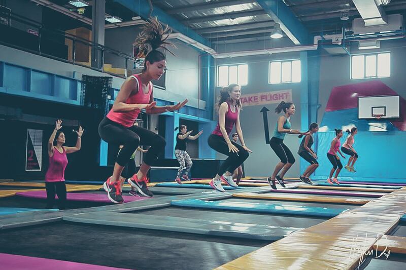 Bounce Fit classes have arrived in Abu Dhabi at Marina Mall. Courtesy Bounce