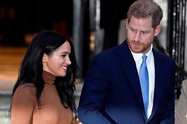 Prince Harry and Meghan, Duchess of Sussex, leave Canada House in London on Tuesday, January 7, 2020. Reuters 