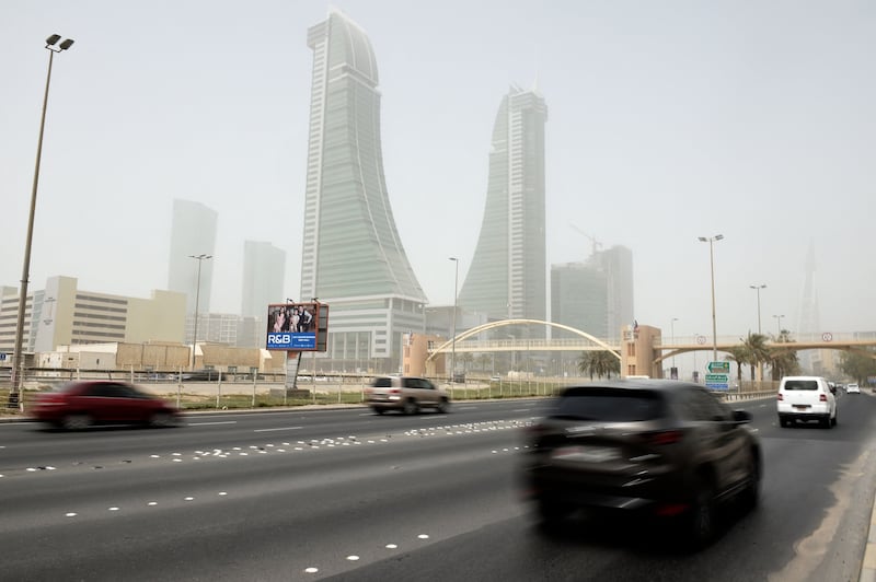 The Financial Harbour district in Manama. Bahrain posted strong economic growth in the second quarter this year. AFP