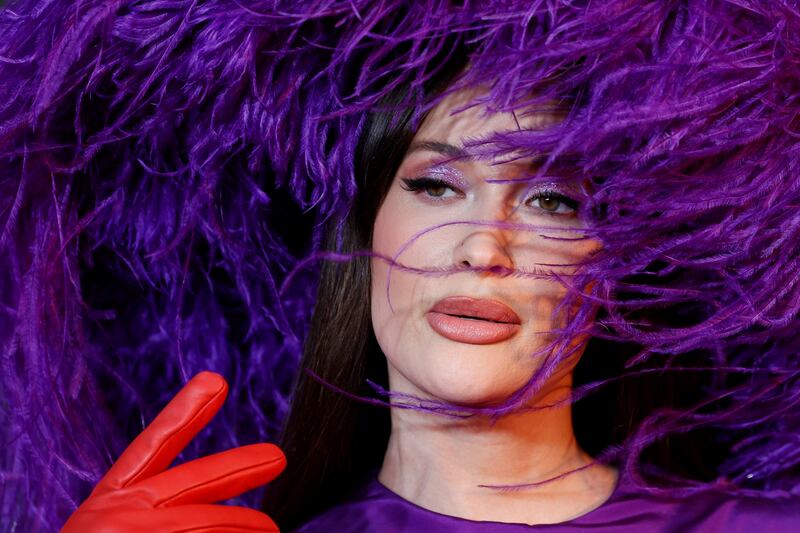 Kacey Musgraves arrives at the 2021 MTV Video Music Awards. Reuters