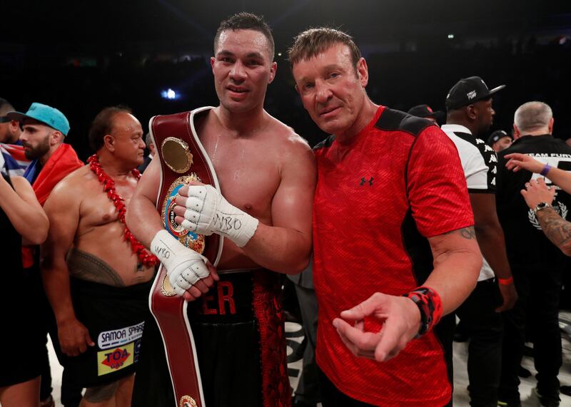 Boxing - Joseph Parker vs Hughie Fury - WBO World Heavyweight Title - Manchester Arena, Manchester, Britain - September 23, 2017   Joseph Parker celebrates with the belt after winning the fight   Action Images via Reuters/Andrew Couldridge