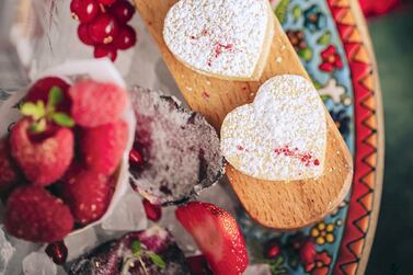 Coya has created limited-edition desserts for Valentine's Day. Courtesy Coya Abu Dhabi