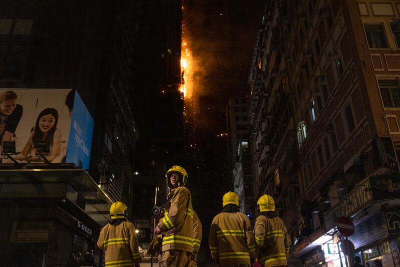 Firefighters battled the blaze for nine hours. AP