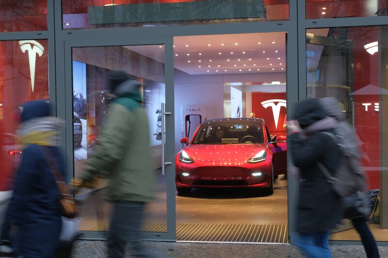 1. Tesla Model 3 – 34,783 sold in 2021. Getty Images