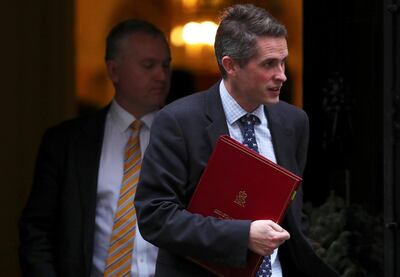 Britain's Secretary of State for Defence Gavin Williamson leaves 10 Downing Street, London, December 5, 2017. REUTERS/Hannah McKay