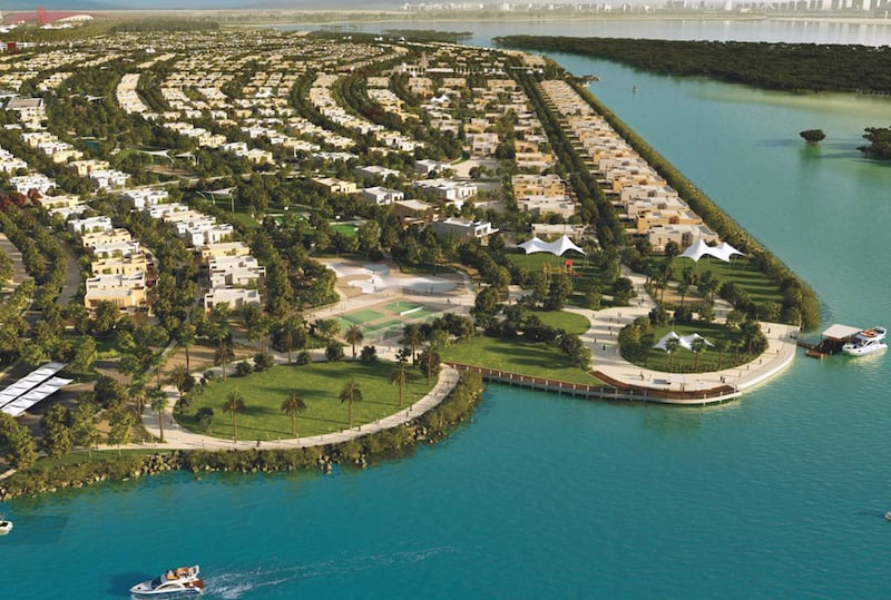 The West Yas waterfront on Yas Island. Photo: Aldar Properties