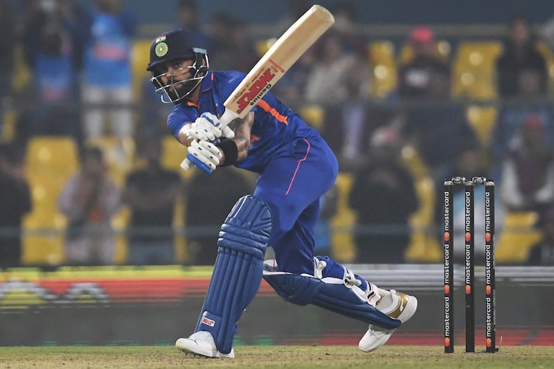 Virat Kohli scored 113 off 87 balls against Sri Lanka. AFP