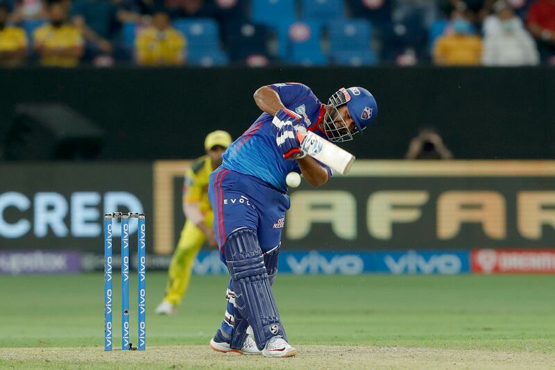 Rishabh Pant of Delhi Capitals hits a boundary. Sportzpics for IPL