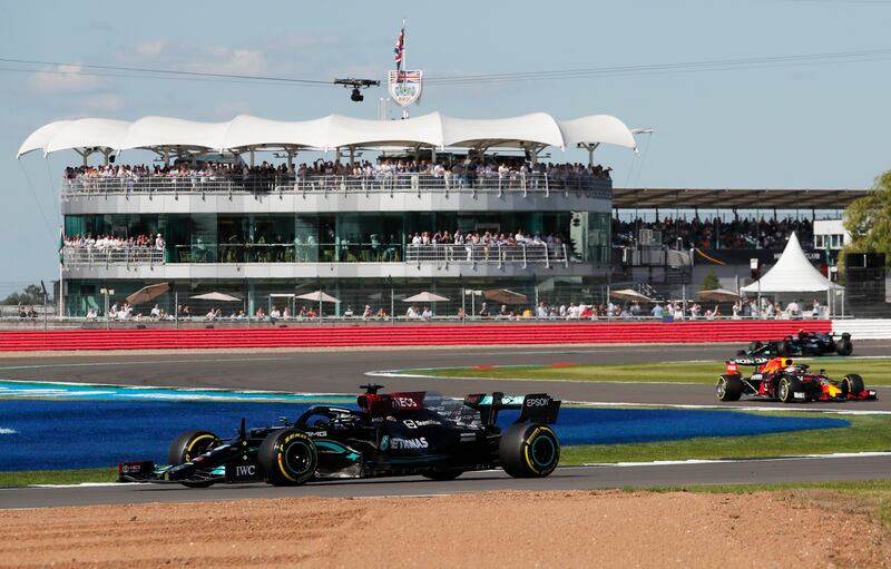 Mercedes' Lewis Hamilton during sprint.