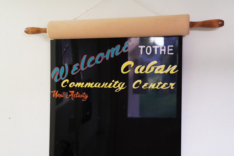 A welcome sign inside the Cuban Community Centre at Guantanamo Bay, Cuba. Willy Lowry / The National