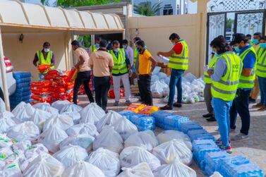 The 'Together We Are Good' initiative is tapping into the goodwill shown by the public, such as this recent food drive by Kerala Muslim Cultural Centre in Abu Dhabi. Courtesy: Kerala Muslim Cultural Centre