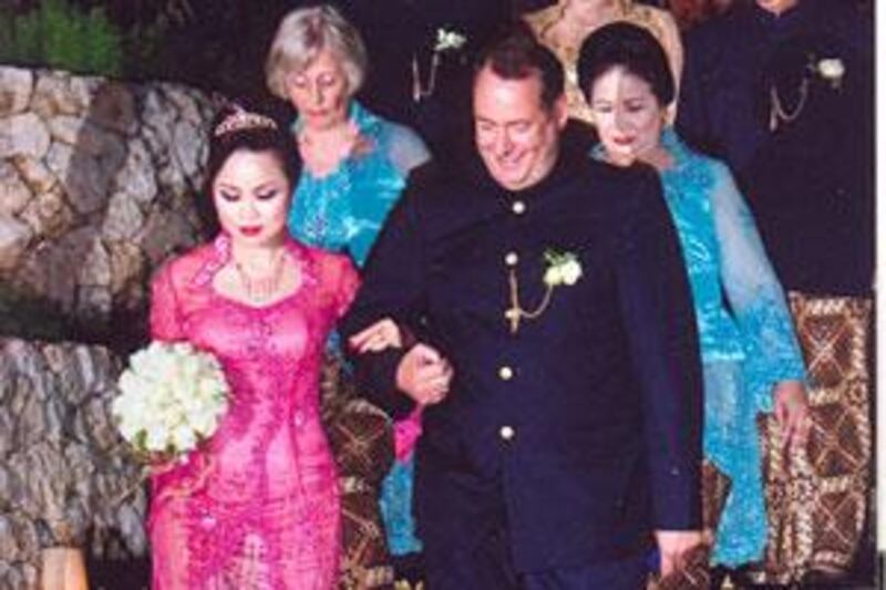 Martin Bender  at his wedding in 2007.