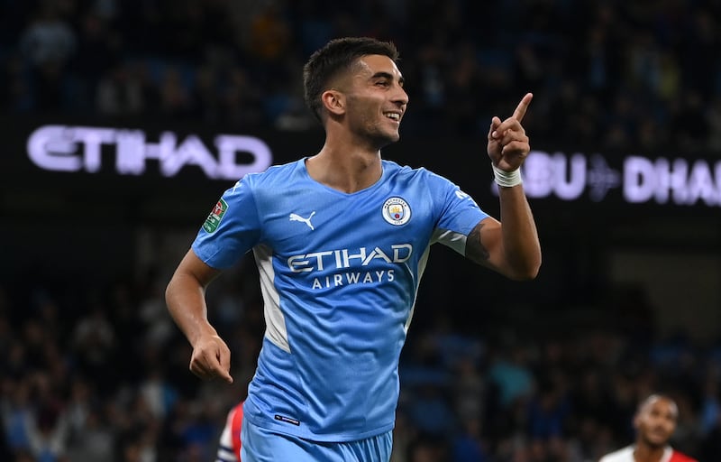 Ferran Torres: 6 - The 21-year-old offered little up front, looking flat with the chances he did have in front of goal until scoring from close range in the second half from a great Foden cross. Getty Images