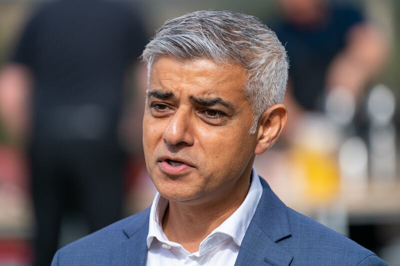 City of London Mayor Sadiq Khan. PA