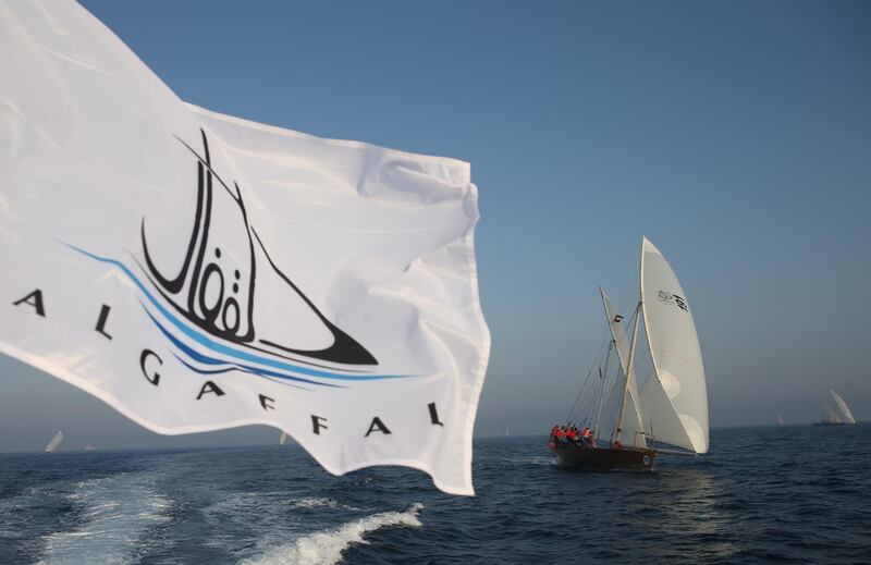 Al Gaffal is the biggest traditional sailing race in the world. EPA