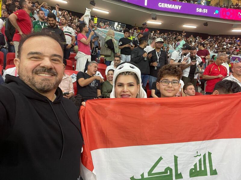 Dr Khayat and family at the Germany match