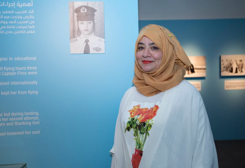 Capt Fatina Al BItar is believed to have been the first woman to obtain a flying licence from UAE's first aviation school.