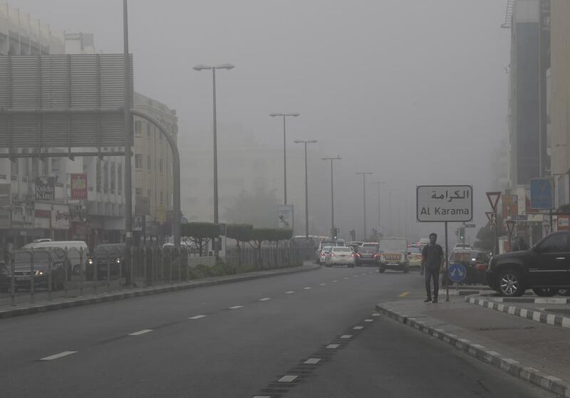 Drivers warned to be careful as unstable weather conditions continue throughout Sunday. Jeffrey E Biteng / The National
