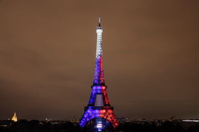 Fireworks illuminate the Eiffel Tower in Paris during Bastille Day celebrations on July 14. AP 