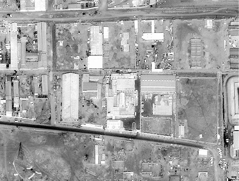 This satellite image released by the US Department of Defense 20 August shows the Shifa Pharmaceutical Plant in Khartoum, Sudan, which the Pentagon says was producing components for making chemical weapons before the 20 August attack by US cruise missiles.  The United States attacked targets in Afghanistan and Sudan with approximately 75 cruise missiles for their links to the 07 August terrorist bombings in Nairobi and Dar es Salaam.             AFP PHOTO/DOD (Photo by DOD / AFP)