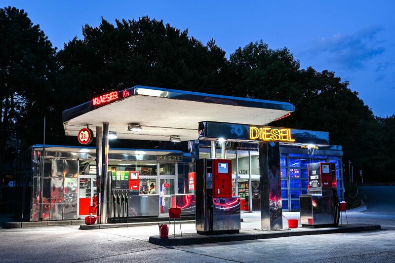 A fuel station in Herten, Germany.