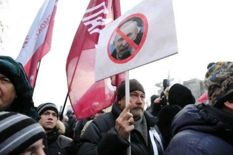 An estimated 5,500 opposition activists rallied in Moscow yesterday to demand fair elections, police in the capital said.