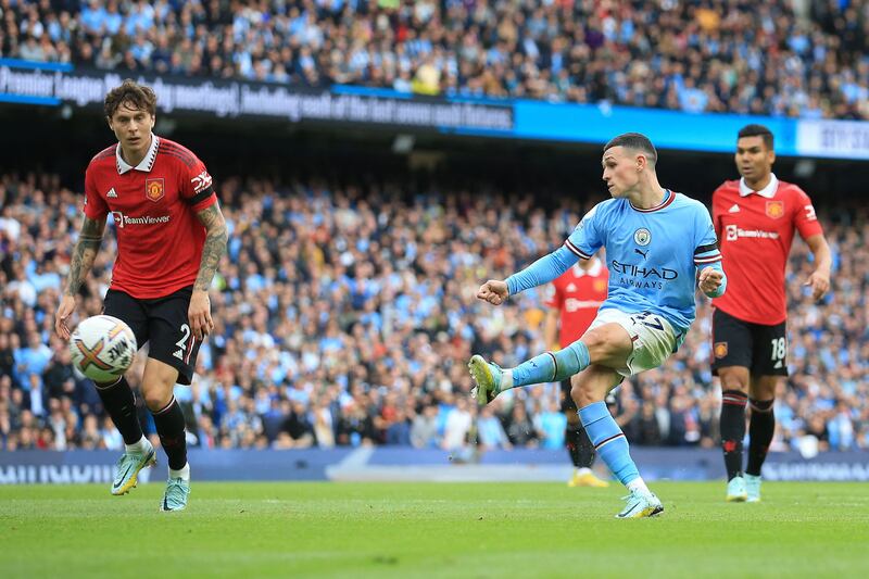 Phil Foden 9.5: Confident first-time side-footed finish to put City into an eighth-minute lead but then blazed another chance over bar. Grabbed his second just before break after perfect Haaland ball across box. Became second City player to score hat-trick in game with goal in 73rd minute. AFP