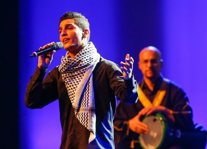 The Palestinian singer Mohammed Assaf. Alexandre Schneider / Getty Images  