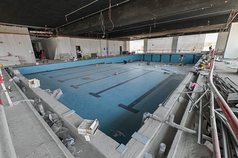 The school will be home to three swimming pools