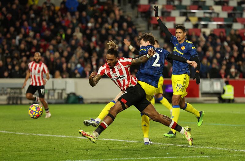 Ivan Toney - 7: Nice lay-off to supply one of Jensen’s many first-half attempts and had shot saved by De Gea himself, although flag had gone up for offside. Had shot blocked that would have dragged Brentford back to 2-1 and then did bundle home finish for late consolation. Reuters