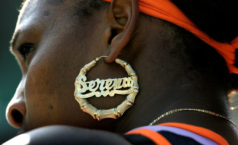 Serena Williams rests between games during her match against Lucie Safarova at the Sony Ericsson Open in 2007. Reuters