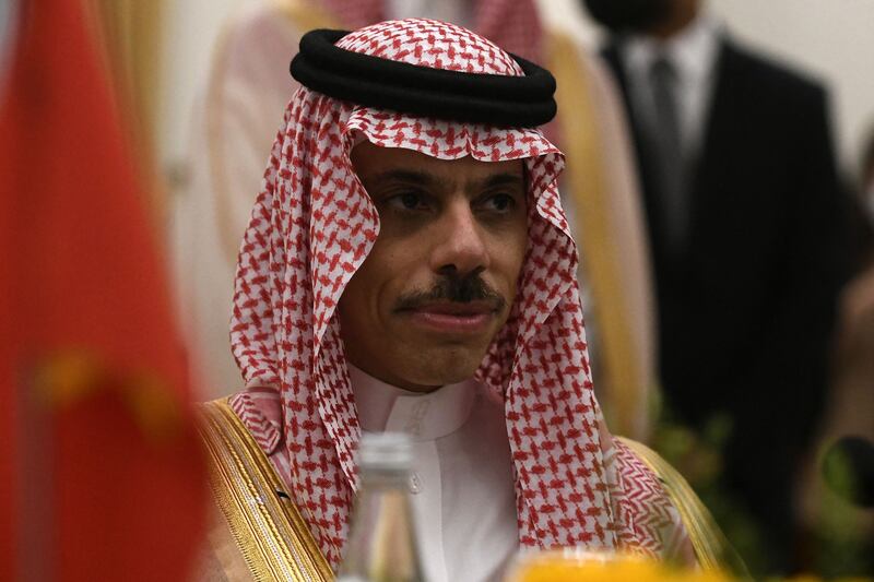 Saudi Foreign Minister Prince Faisal bin Farhan. AFP