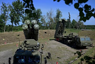 S-400 air defence systems are tested in a training exercise at a military base in Kaliningrad, Russia. Reuters