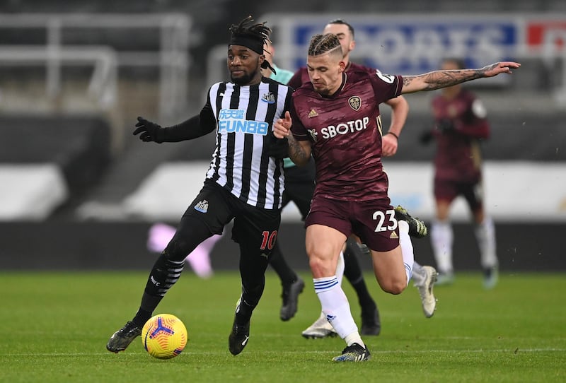 Kalvin Phillips - 7: As usual, kept things simple in middle of park although not up against the most dynamic of opposition midfielders in Shelvey and Hendrick. Life was made more difficult when Saint-Maximin appeared. Getty