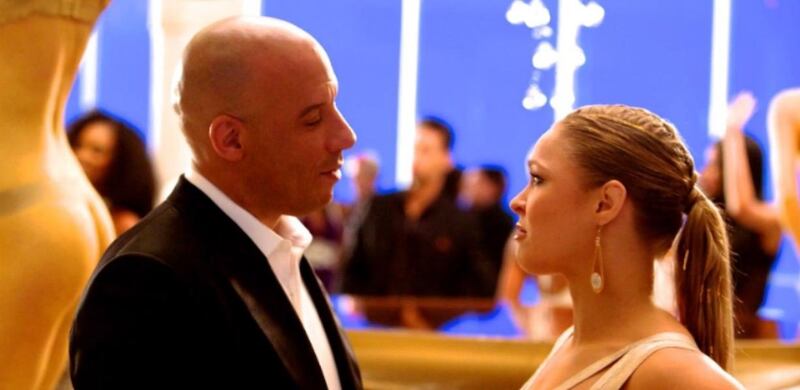 Vin Diesel and Ronda Rousey in Fast & Furious 7 (2015) IMDb