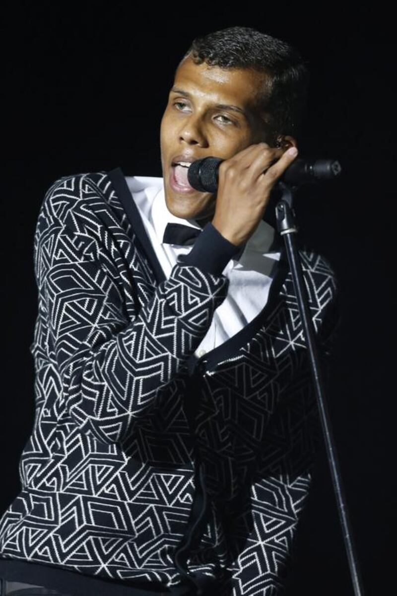 Stromae. The European Justin Timberlake: the Belgian pop-star crammed 180,000 people to the main-stage for a performance full of colour and europop hits including Papaoutai and Formidable. Abdeljalil Bounhar / AP photo