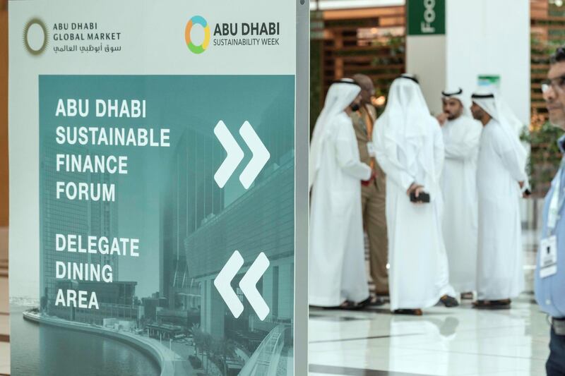 ABU DHABI, UNITED ARAB EMIRATES. 16 JANUARY 2019. General show room floor image for WFES as part of the Abu Dhabi Sustainability Week. (Photo: Antonie Robertson/The National) Journalist: Sarmad Khan. Section: Business.