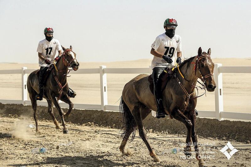 Laila Abdul Aziz wins the cup riding Riding Malimbo from the stables of Sheikh Mansour bin Zayed. Wam
