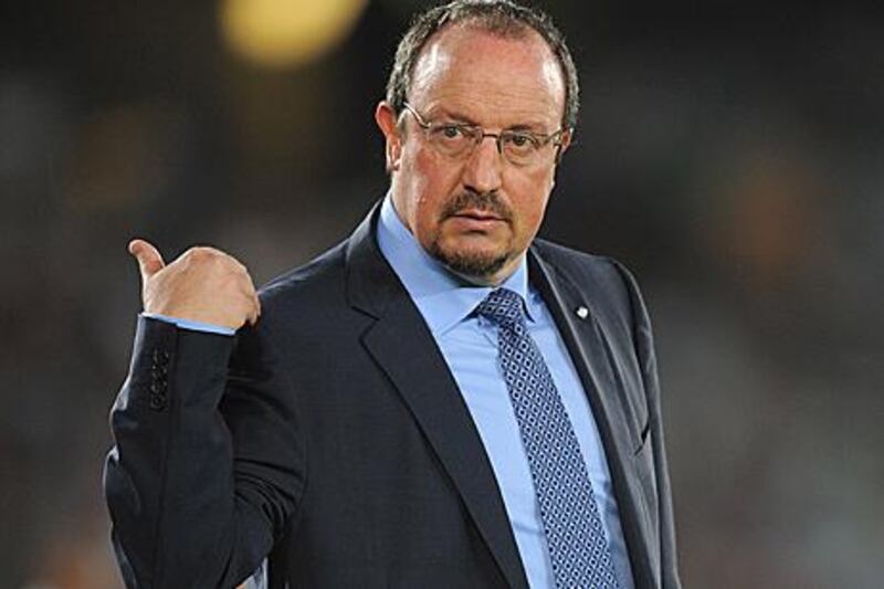 Rafael Benitez is in a precarious position as coach of Inter Milan.