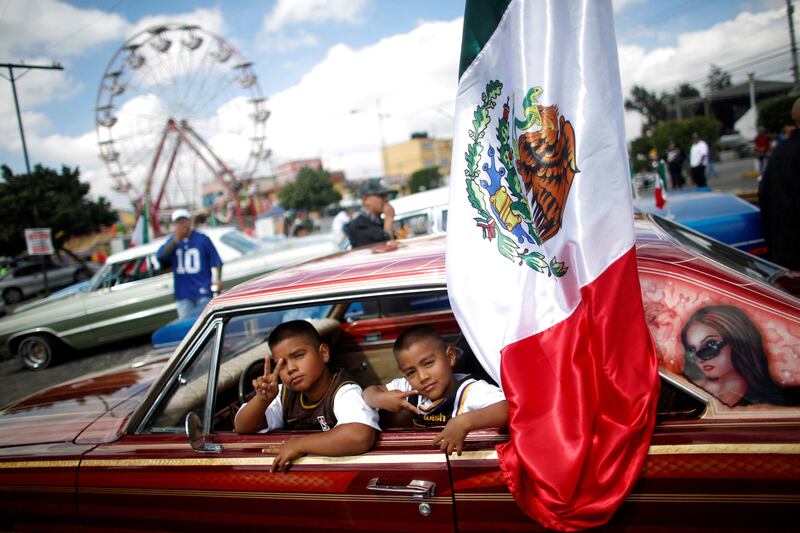 Independence Day celebrations in Mexico, where 83 per cent were happy with the direction their lives were taking. Reuters