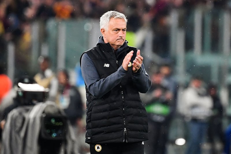 Roma's Portuguese head coach Jose Mourinho. AFP