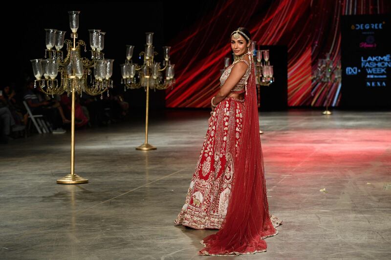Bridal wear designer Annu Patel had the help of actress Malaika Arora