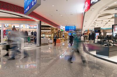 Restaurants, lounges and duty-free shopping will be operating at 100 per cent capacity from May 9. Photo: Dubai Airports